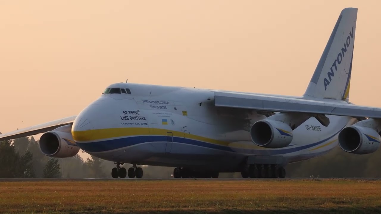 Antonov AN-124 Takeoff From PAE to YYR "Be Brave Like Okhtyrka"