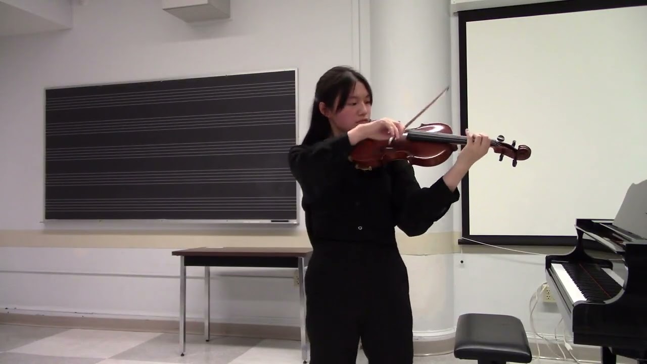 Bach Violin Sonata No. 2 in A minor: II Fuga (curtailed version)