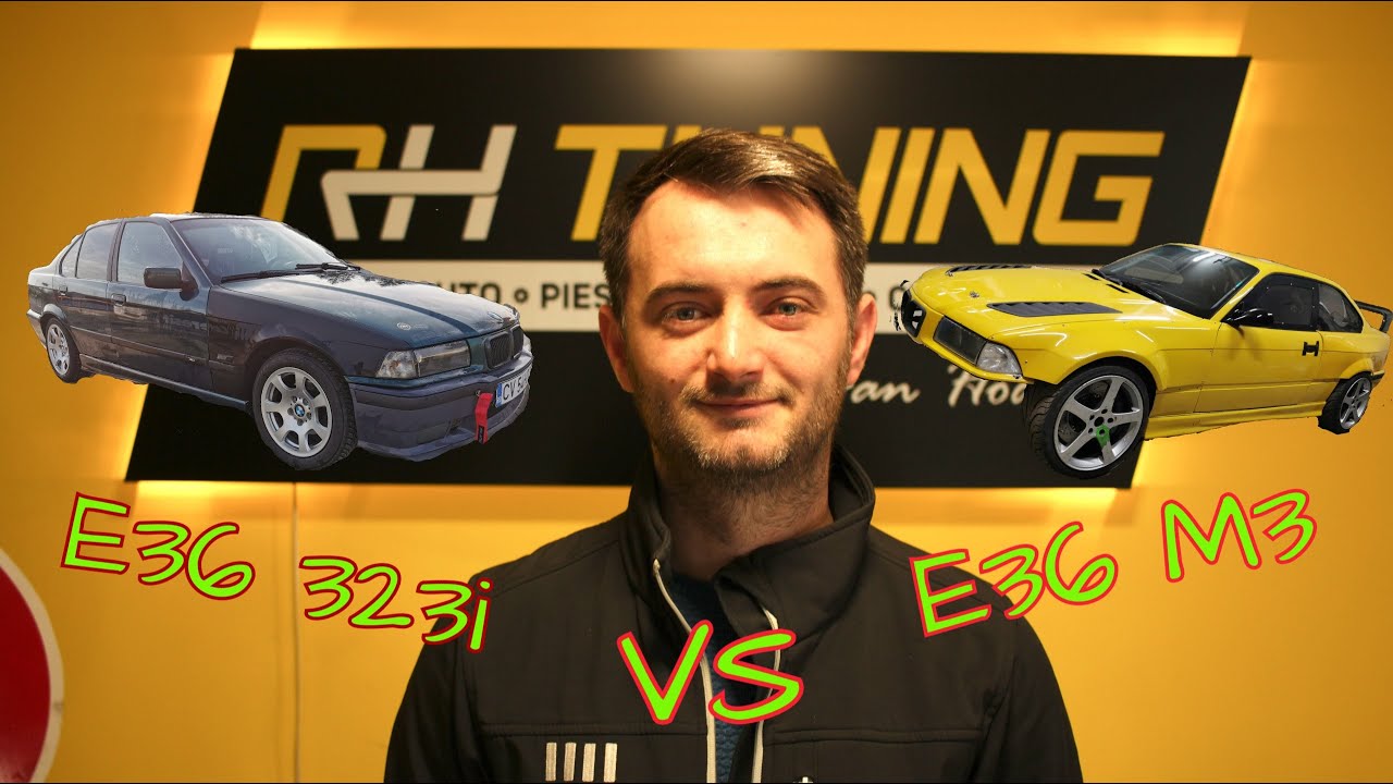 Care e diferenta de timp ? BMW E36 M3 race car vs BMW e36 323i street car on Prejmer Circuit