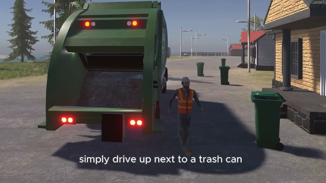 This is how you Operator the Rear Load Garbage Truck