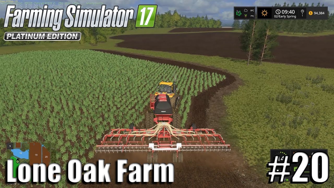 PIG FOOD SEEDING | Lone Oak Farm | Timelapse #20 | Farming Simulator 17