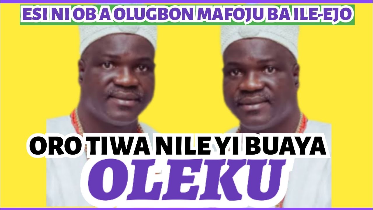 WAHALA FEJU KEKE! AWON OMO OJULOWO OMO-OKO OGBOMOSHO SEGBESE LORI OBA OLUGBON ORILE IGBON...