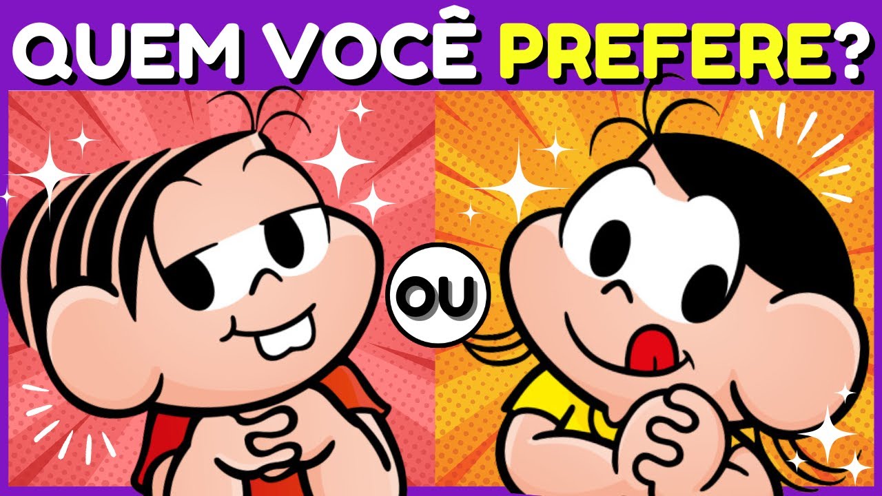 BATALHA DE PERSONAGENS TURMA DA MÔNICA | Quem Você Prefere? | Planeta Quiz