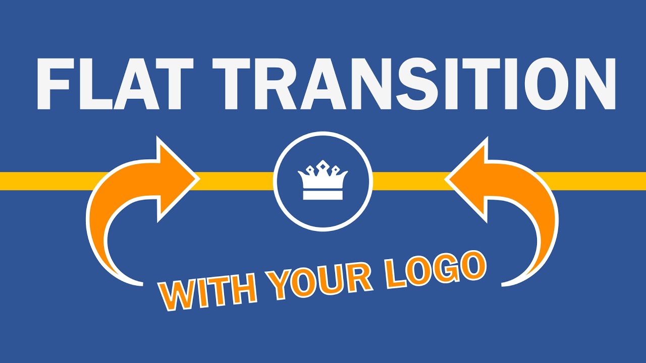 🔥 Create a FLAT TRANSITION in PowerPoint with your logo on it | EASILY.