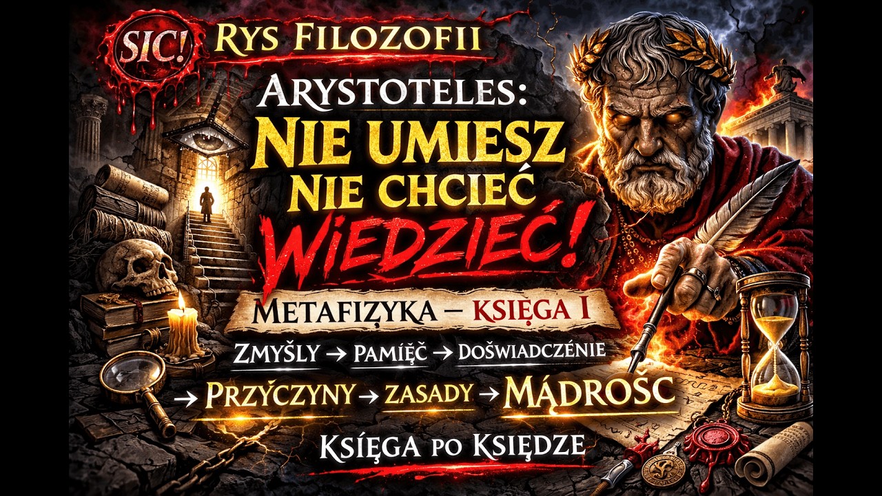 Arystoteles mówi wprost: NIE UMIESZ NIE CHCIEĆ WIEDZIEĆ (Metafizyka I) | Podcast filozoficzny