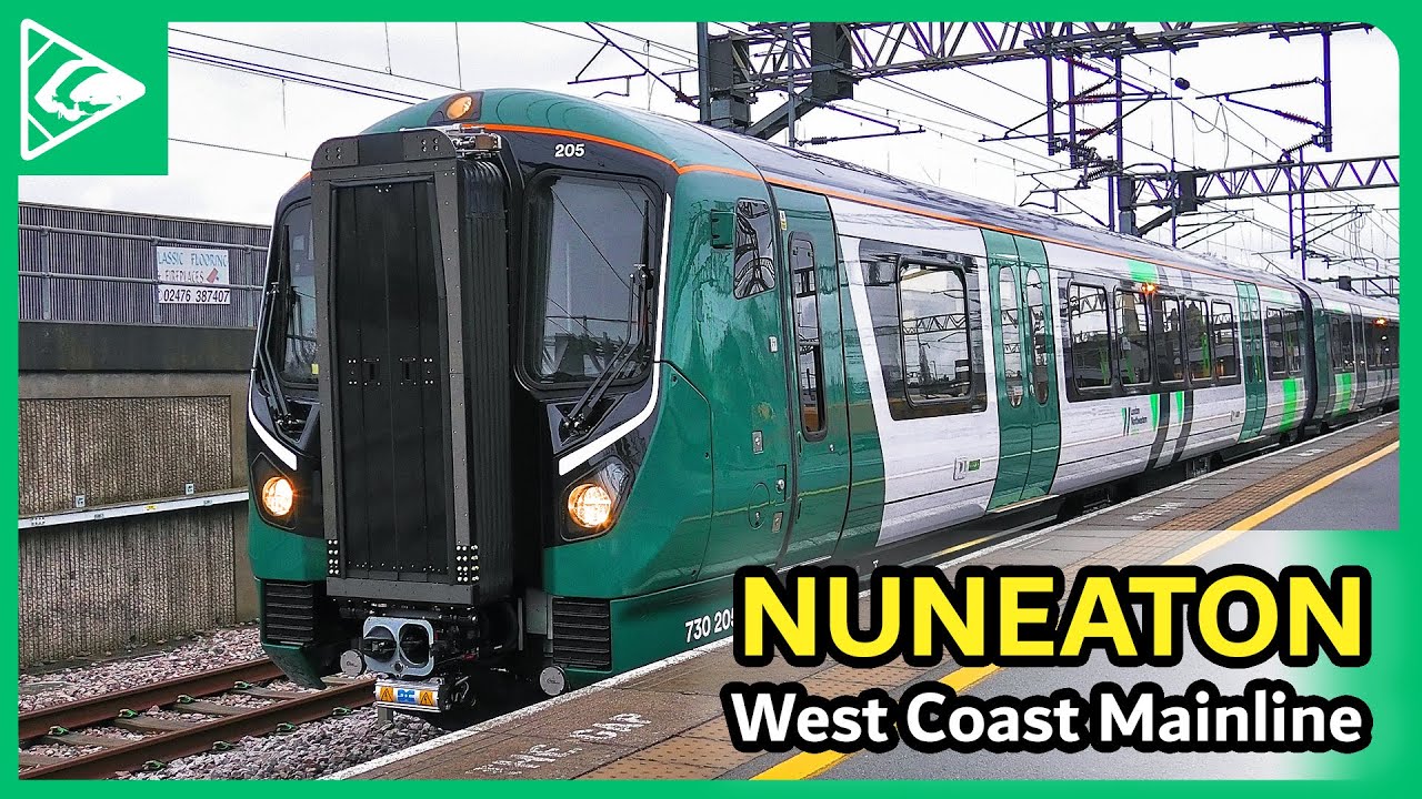 WET & WINDY Trains at Nuneaton (WCML) 23/01/2024