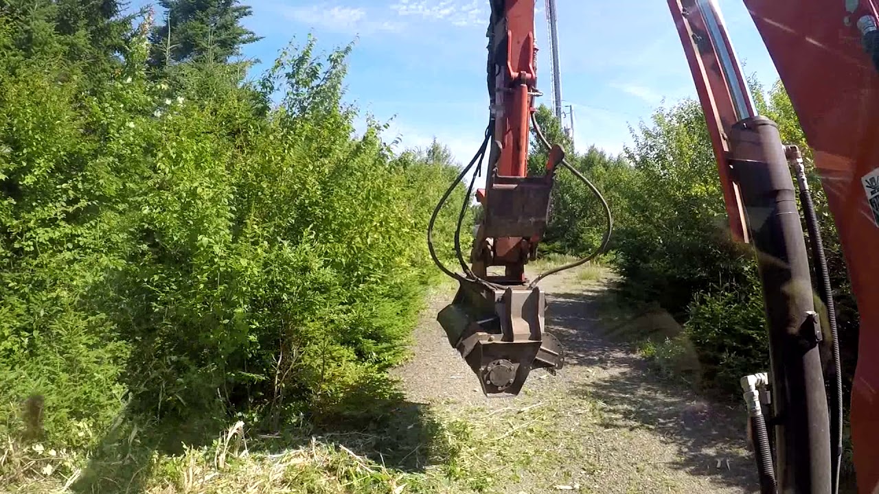 Kubota Kx-080-4 & FAE Mulcher Combo getting the job done!!!