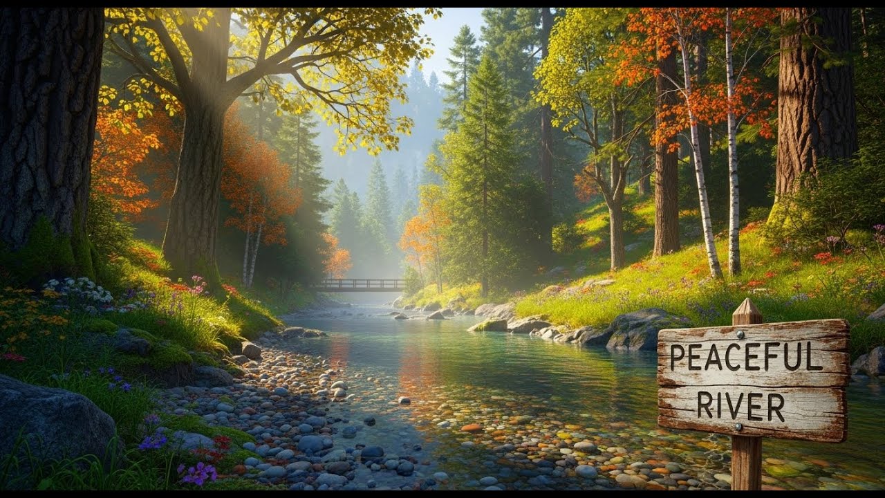 River Ambience 🌿 Soothing Flowing Water Sounds for Meditation and Deep Sleep #899