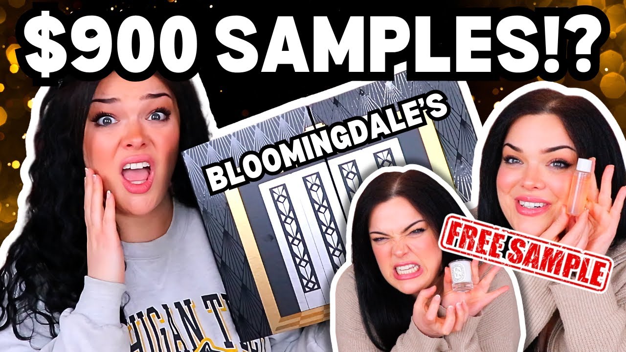 HUNDREDS OF DOLLARS FOR FREE SAMPLES!? | $325 Bloomingdale's Advent Unboxing