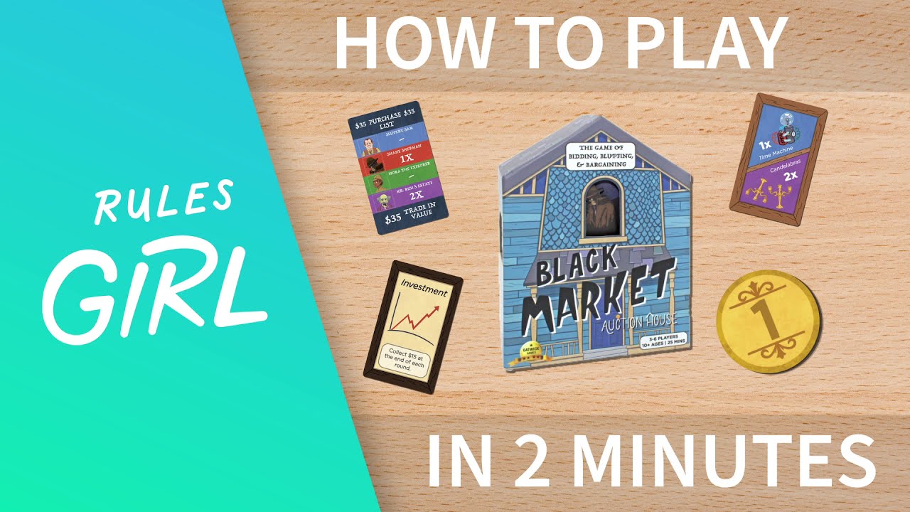 How to Play Black Market Auction House in 2 Minutes - Rules Girl