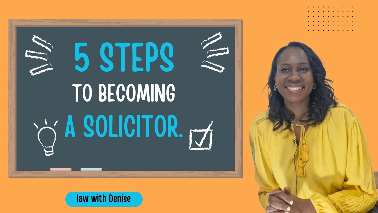 What 5 steps do you need to take to qualify as a solicitor of England and Wales?
