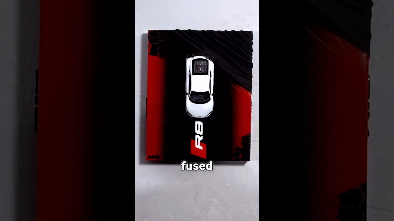 This Audi R8 Is Half Hidden and It&rsquo;s Art