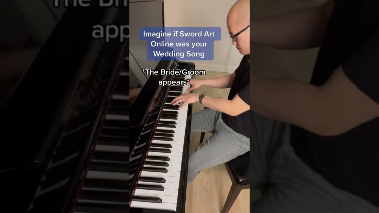 Sword Art Online Wedding #shorts #swordartonline #anime #wedding #piano