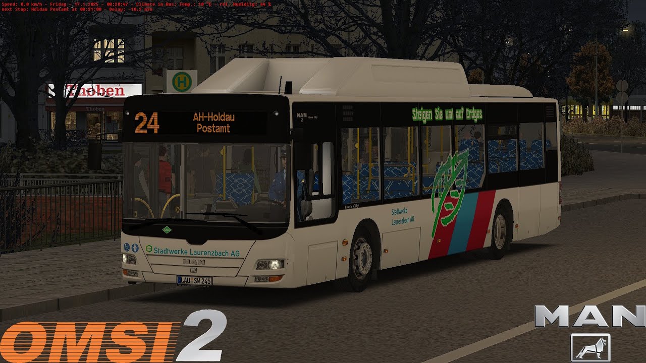 Omsi 2 - Ahlheim Laurenzbach Updated - Line 24 - MAN Lion's City CNG