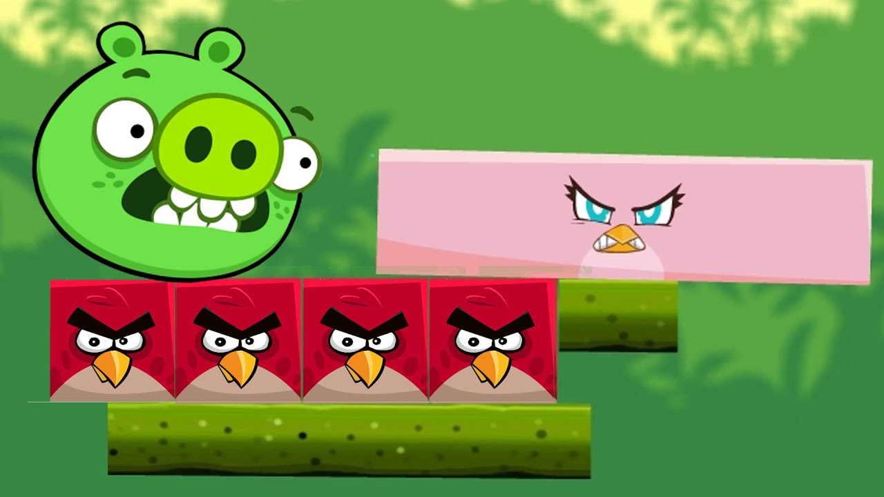 Angry Birds Kick Piggies - KICK ROUND PIGGIES BY TRANSFORM THE BIRDS!