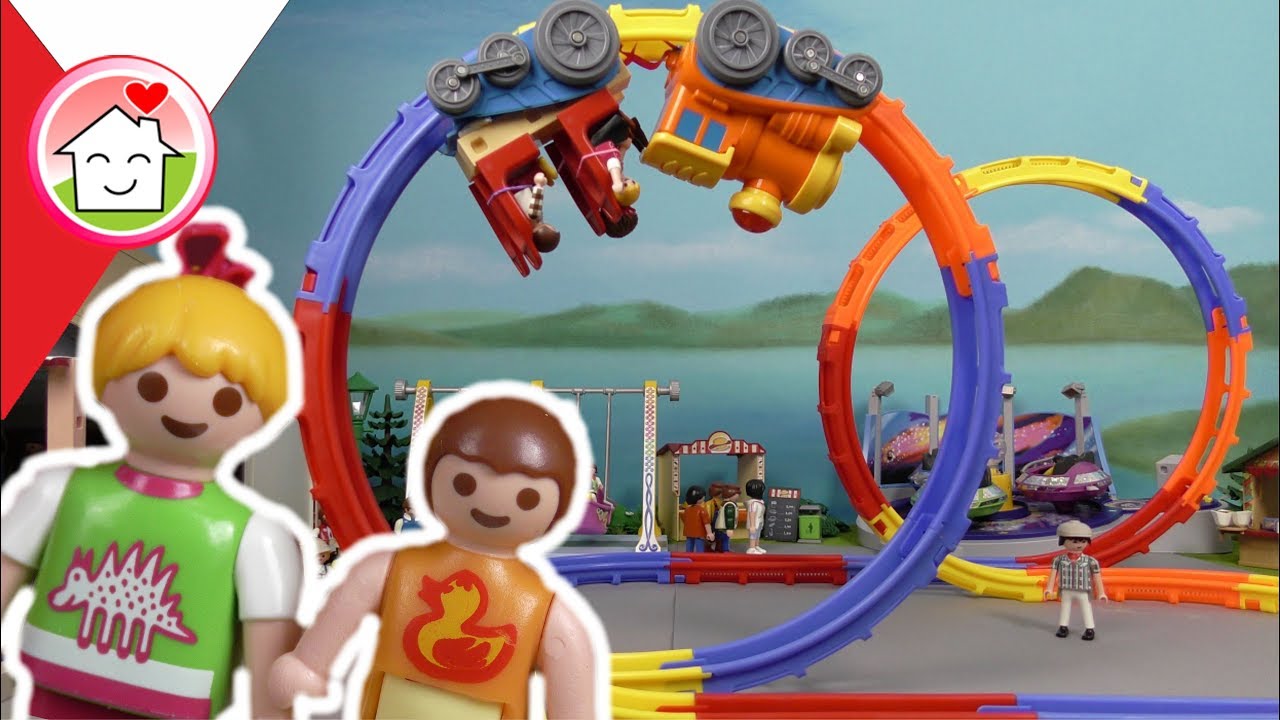 Playmobil po polsku Rodzina Hauser na Oktoberfest &ndash; Przejażdżka na rollercoasterze