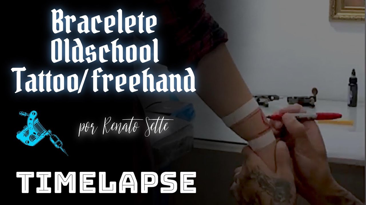 Macete pra fazer tatuagem de bracelete bem retinho.