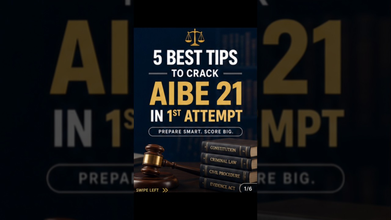 All India Bar Examination 21/ tips for AIBE / Aibe in 30 days how to study for AIBE #aibe21