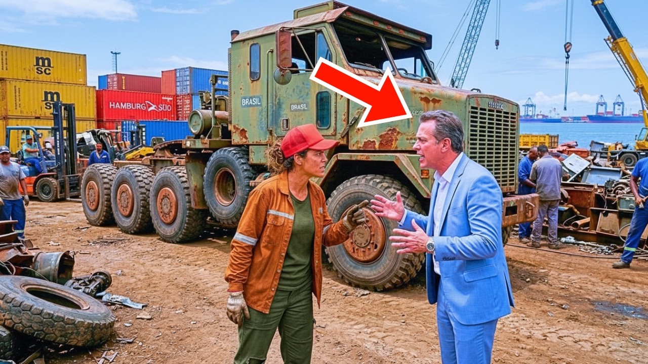 „Nimeni nu atinge acest Oshkosh de la accident”, au spus… până când mecanica cerșetoare a încălcat