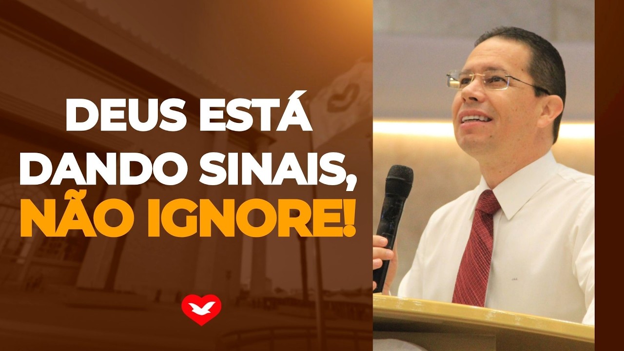 Deus est&aacute; dando sinais, n&atilde;o ignore. Bispo Jadson Santos.