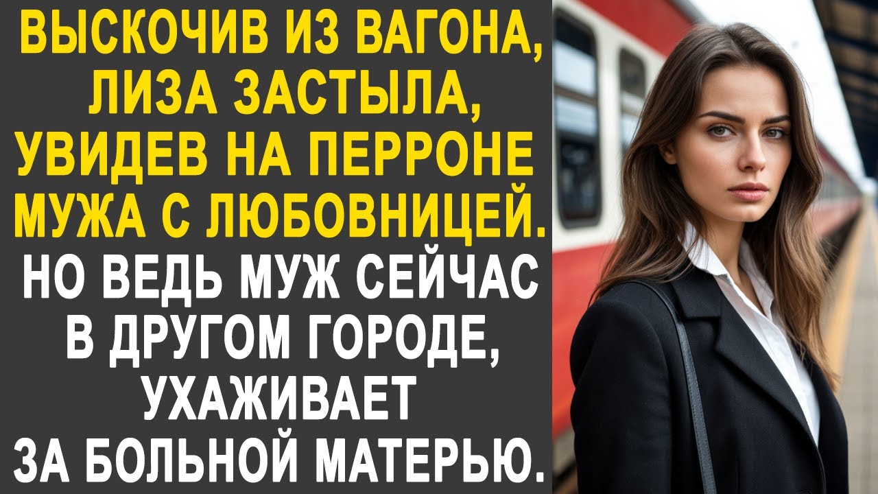 Выйдя из вагона, Лиза застыла, увидев на перроне мужа с любовницей. Но ведь муж сейчас у матери...