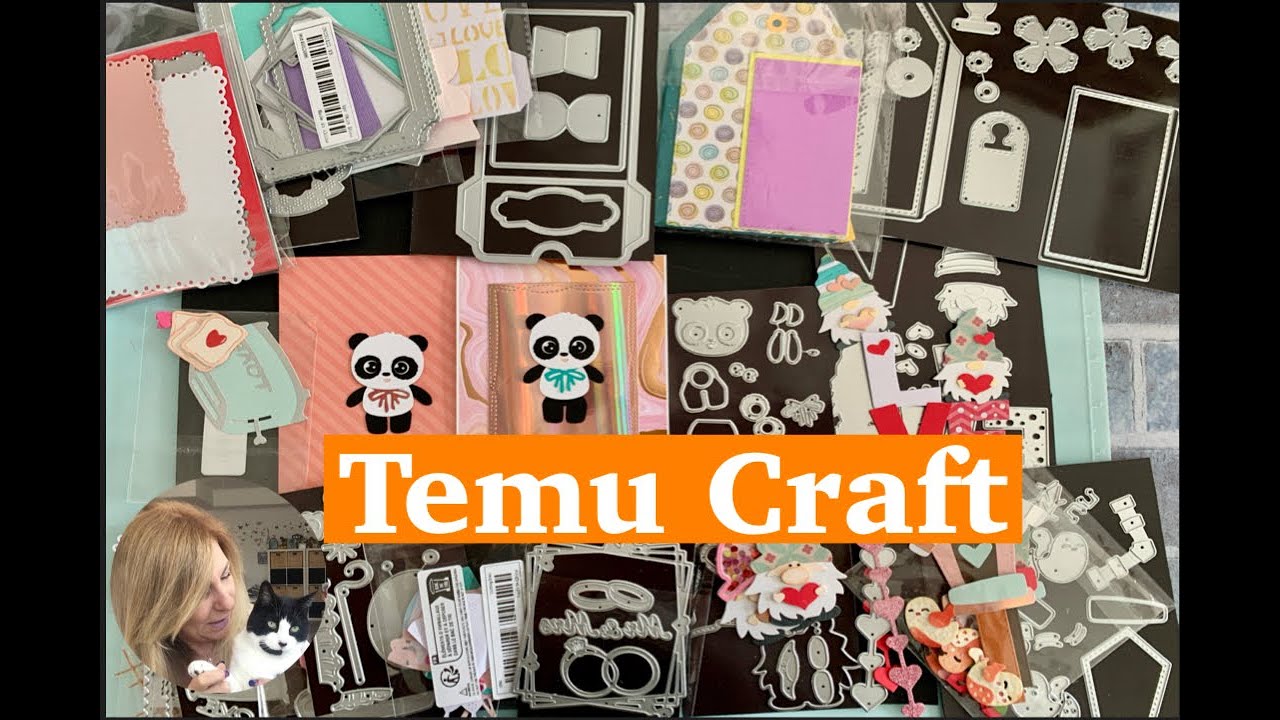 Temu Craft Haul Review of Dies and Stamps