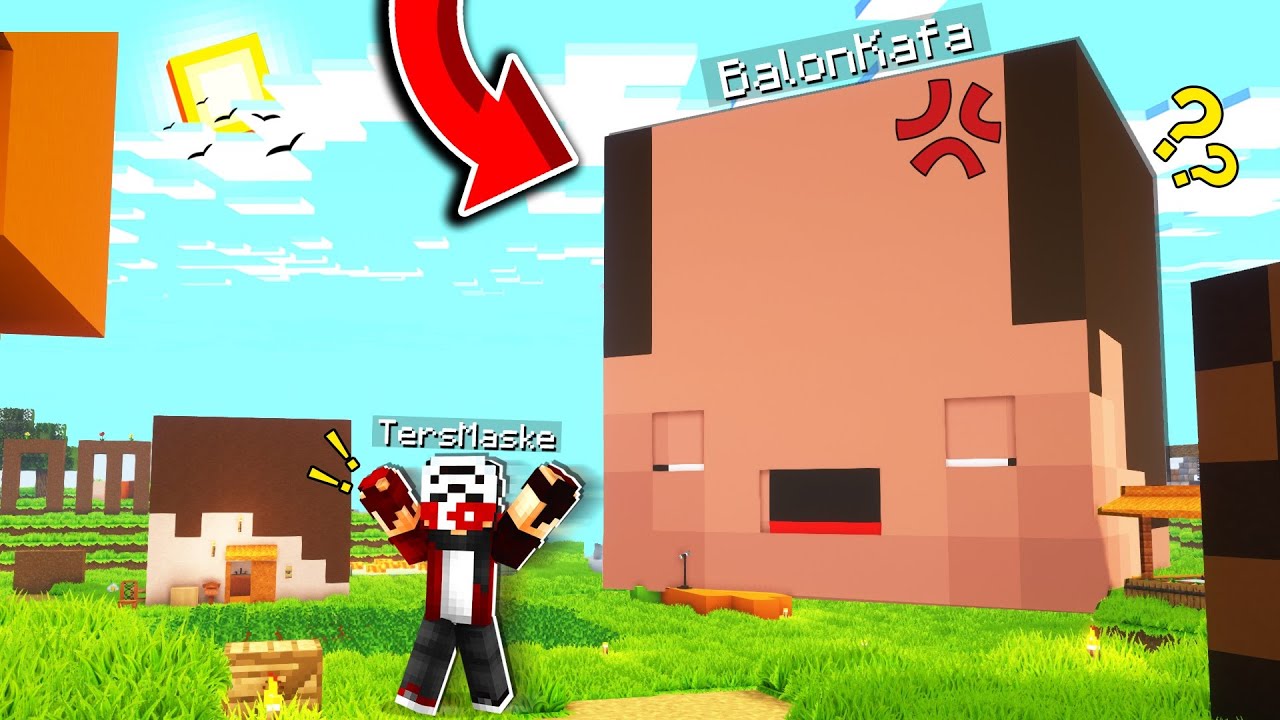 BalonCraft #726 - Balon Kafa'yı KOCA KAFA yapıp TROLLEDİM !!