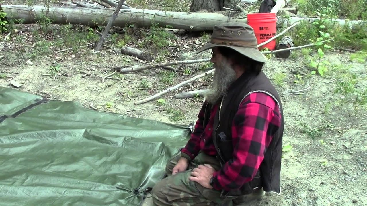 Survival Super Shelter   Using Tarp Buddy