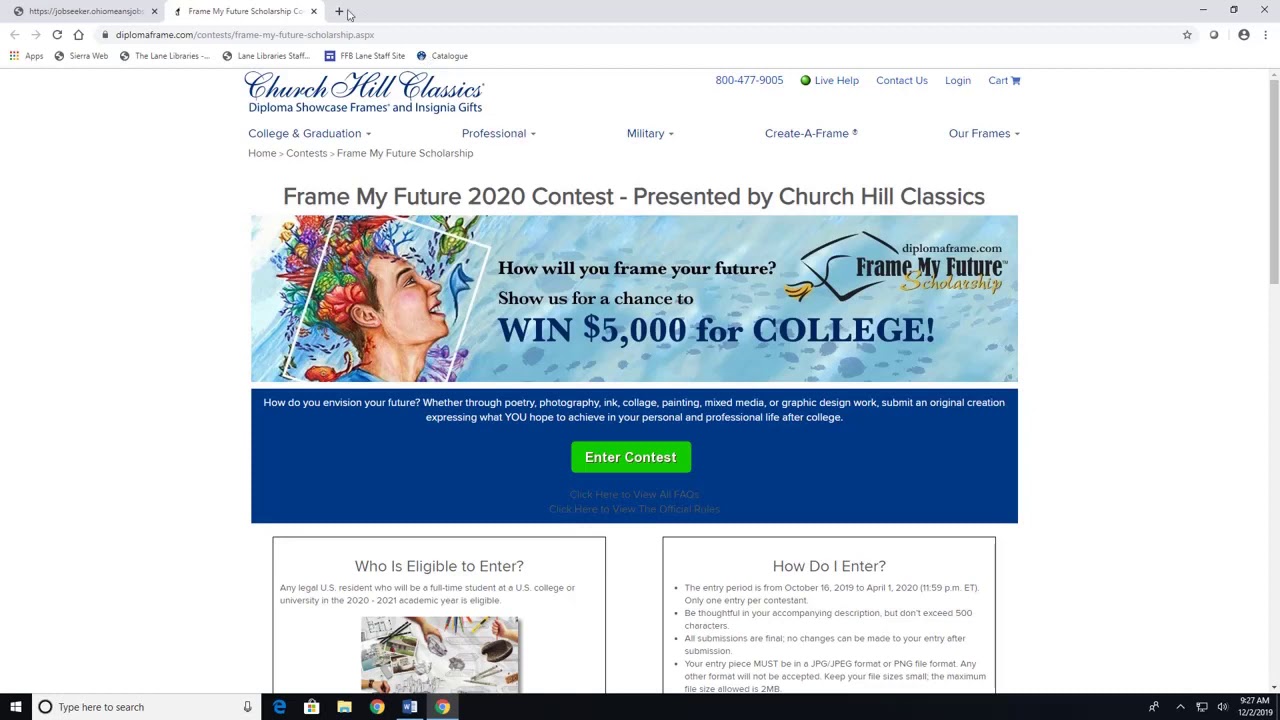 Ohio Means Jobs Scholarship Search
