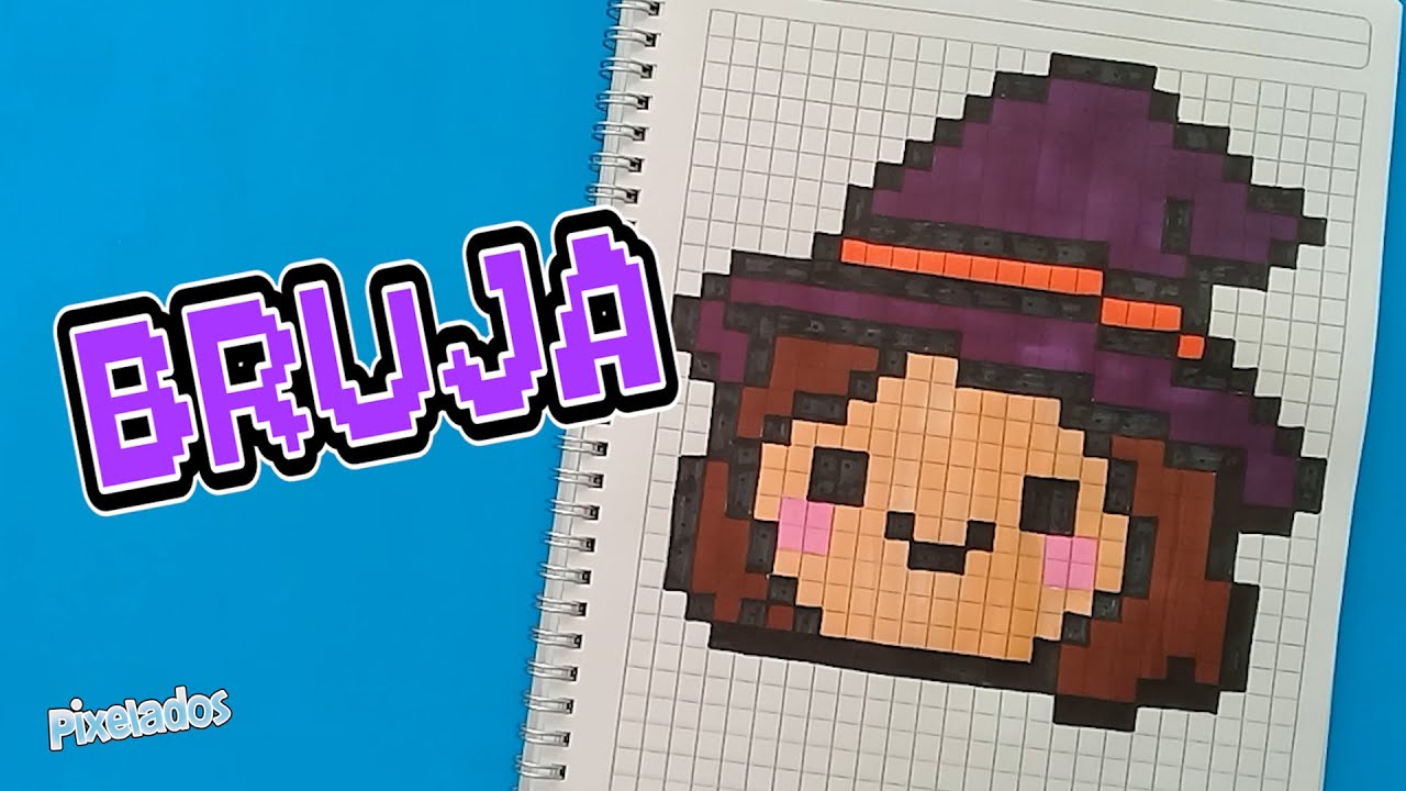 HOW TO DRAW A WITCH PIXEL ART - PIXELADOS