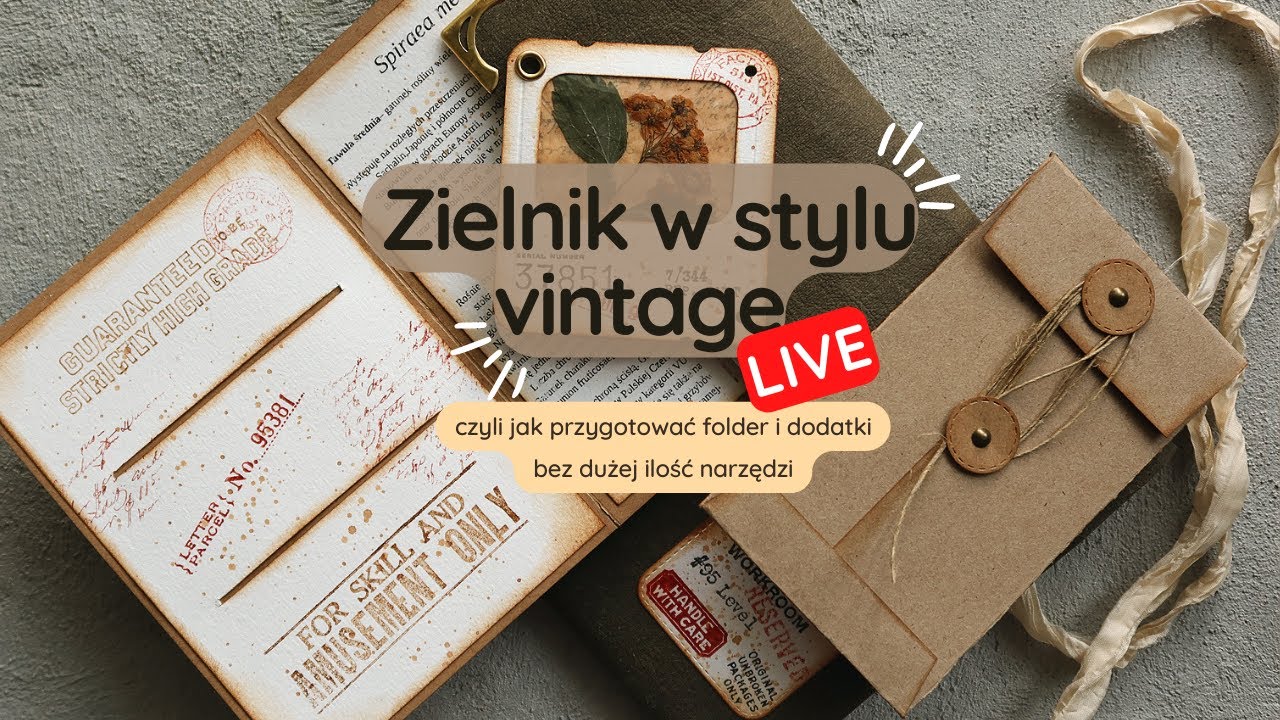 🔴 REPLAY LIVE - Zielnik w stylu vintage dla @ZieloneKoty