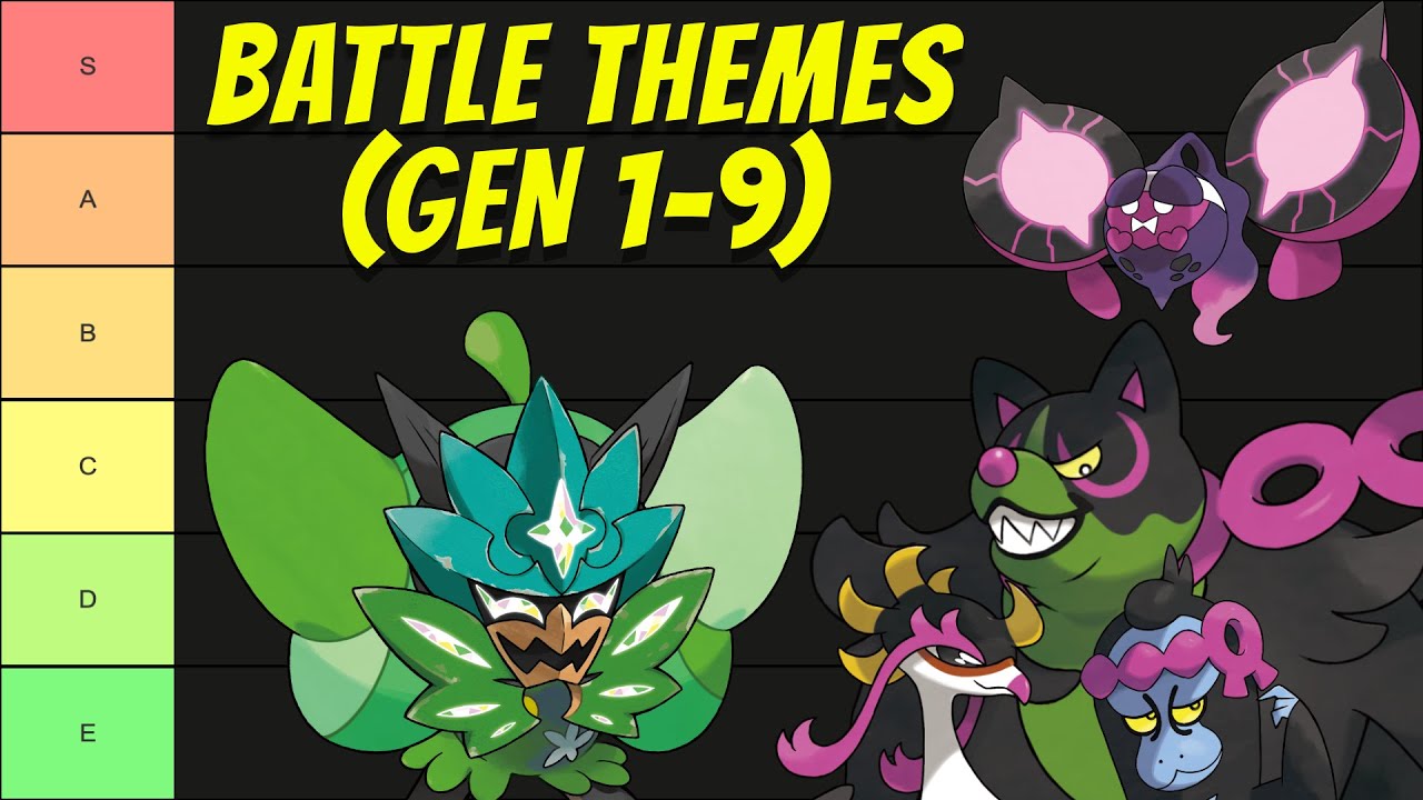 Legendary Pokemon Battle Theme Tier List (Gen 1-9)