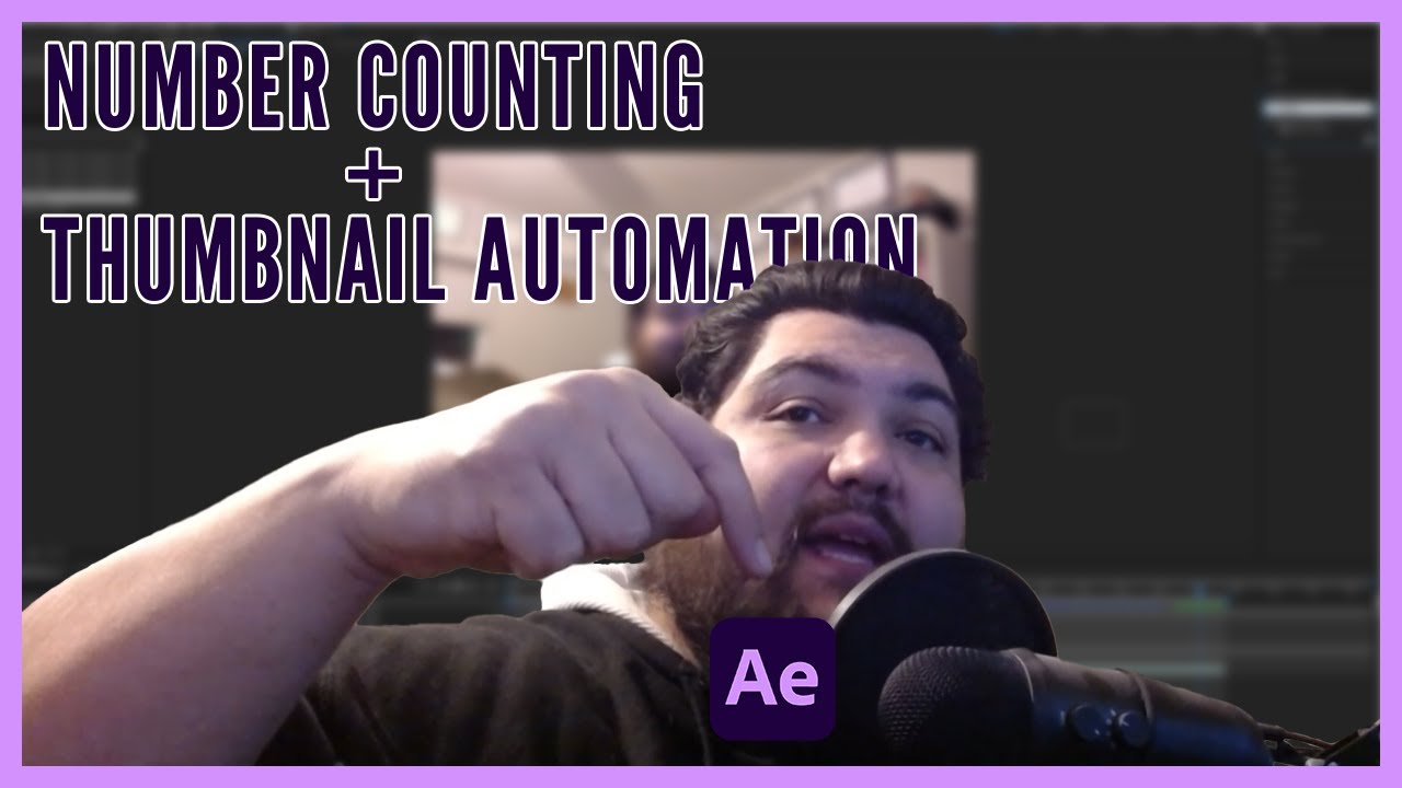 Animating Number Counting Up in After Effects Tutorial PLUS Thumbnail Automation Trick!