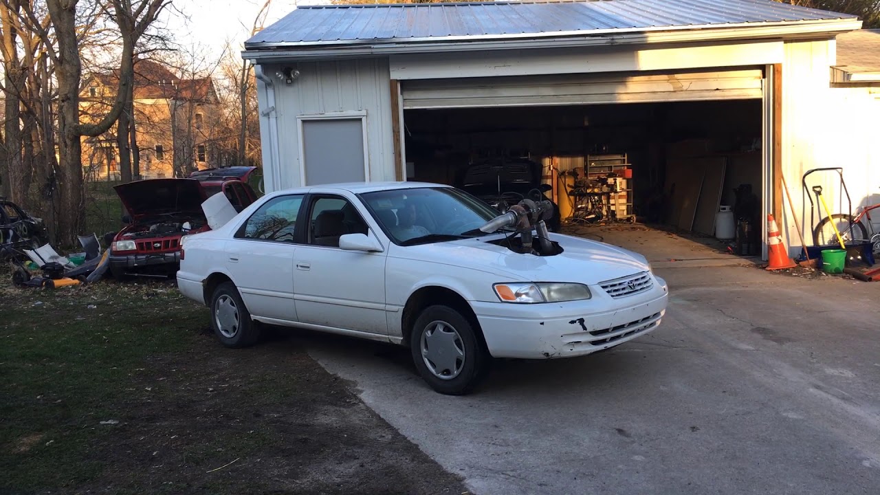 Turbo charged Toyota Camry burnout