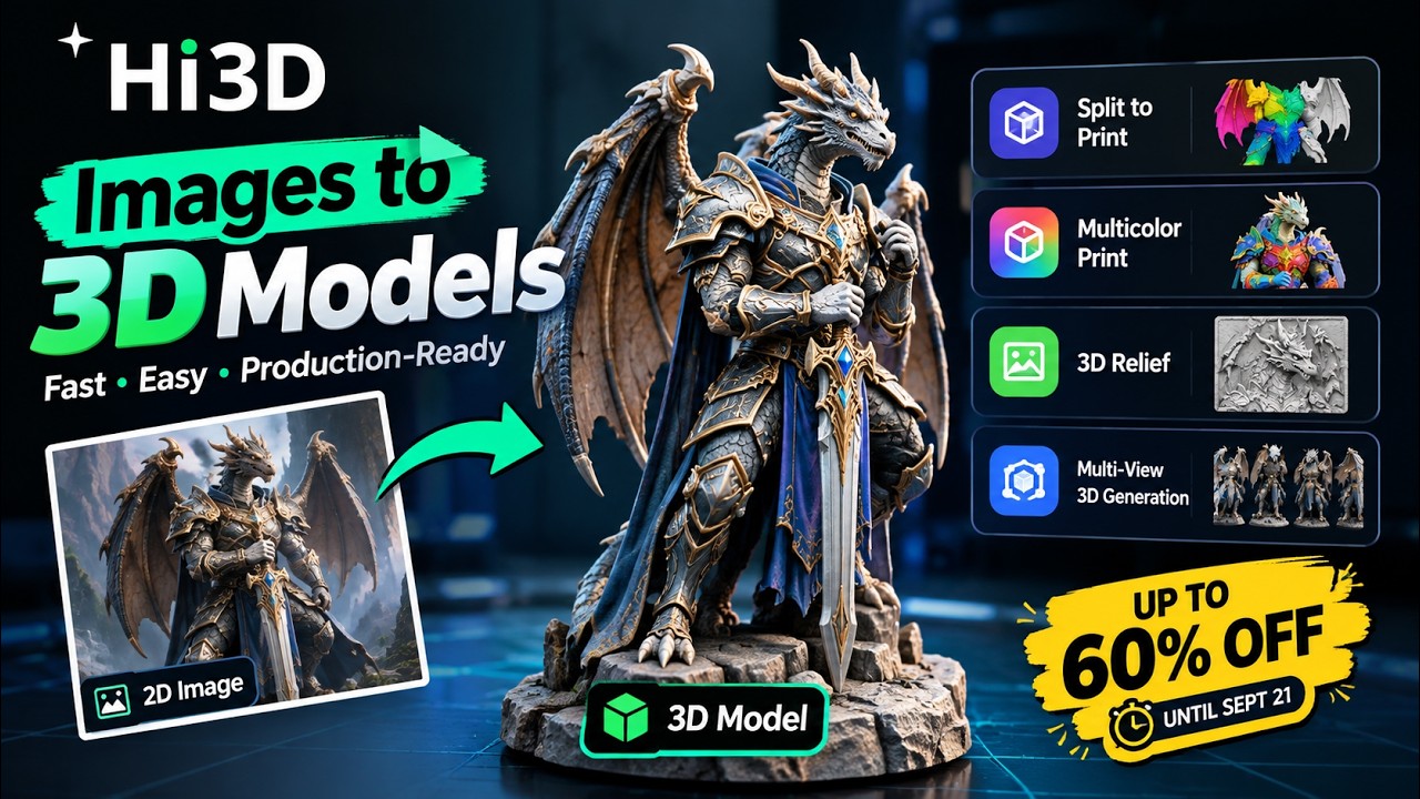 This AI Turns Images Into Production-Ready 3D Models | Hi3D AI