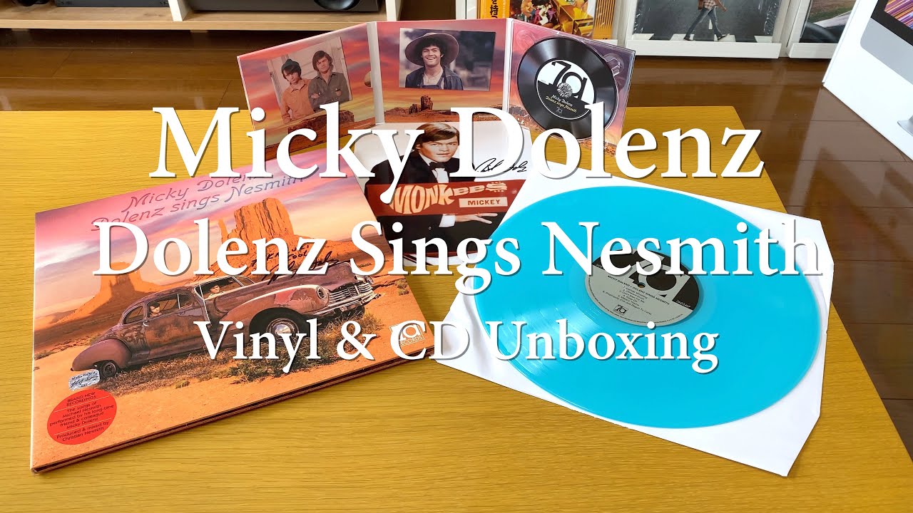 Micky Dolenz (The Monkees) | Dolenz Sings Nesmith Signed Vinyl & CD unboxing