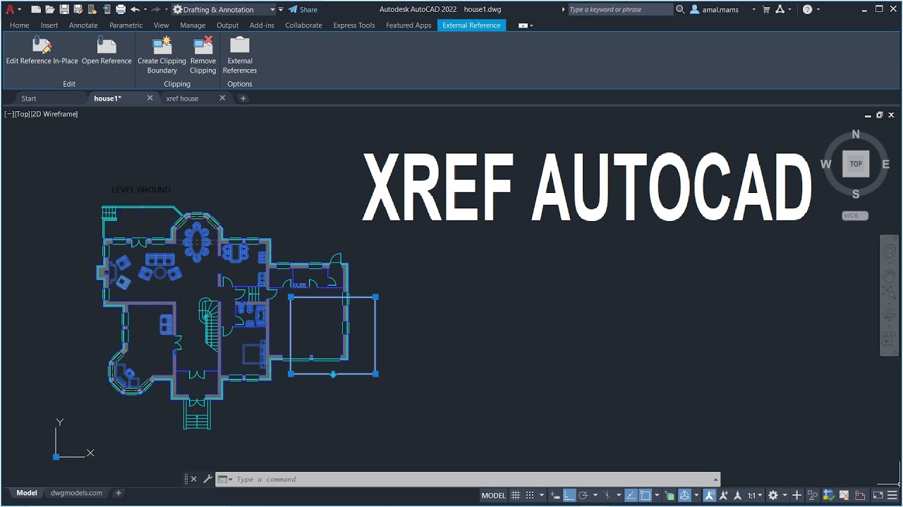 شرح الأمر مهم بطريقة سهلة ومبسطة | XREF AUTOCAD