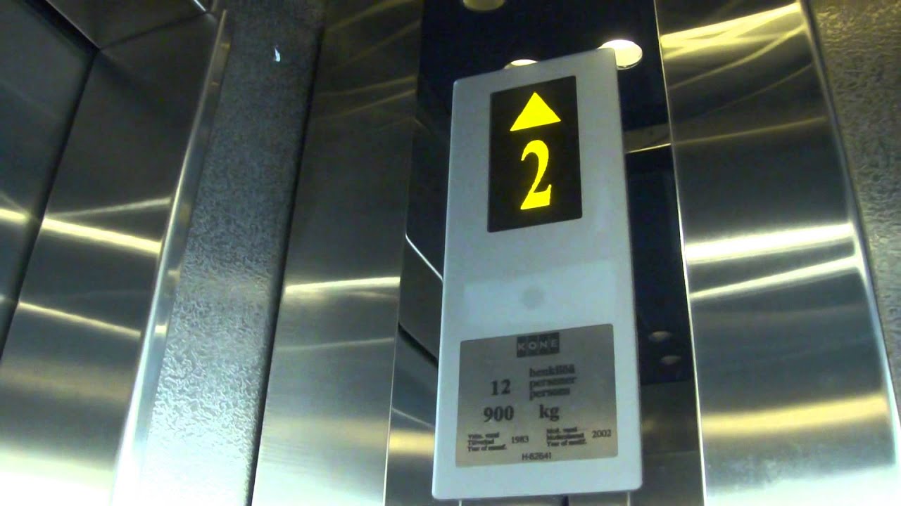 Amazing old Classic 1983 (m. 2002) KONE Tr. Scenic Elevator/Lift, Radisson BLU Hotel Royal, Vaasa