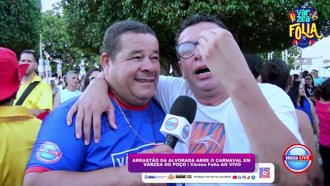 ARRASTÃO DA ALVORADA ABRE O CARNAVAL EM VÁRZEA DO POÇO | Várzea Folia AO VIVO