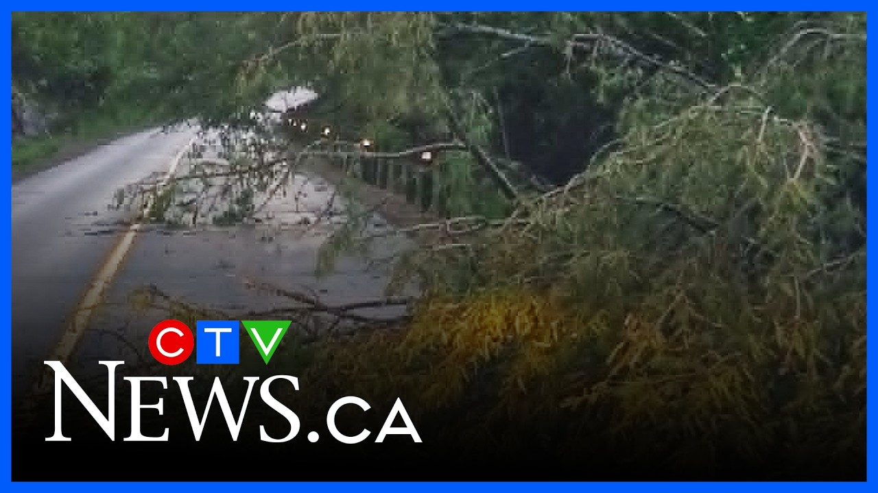 Мощный шторм сорвал празднование Дня Канады в Маттаве | CTV News Northern Ontario в 17:00 за 2 ию...