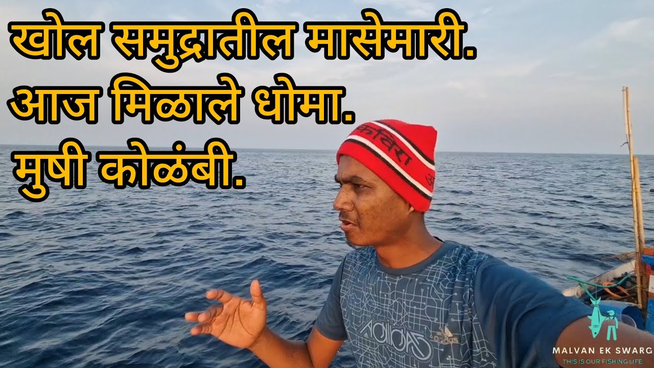 खोल समुद्रातील मासेमारी 🎣 | आज मिळाले धोमा मुषी कोळंबी 