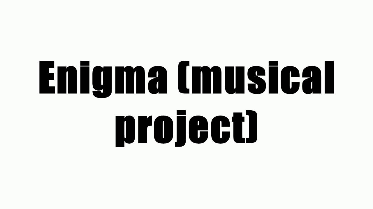 Enigma (musical project)
