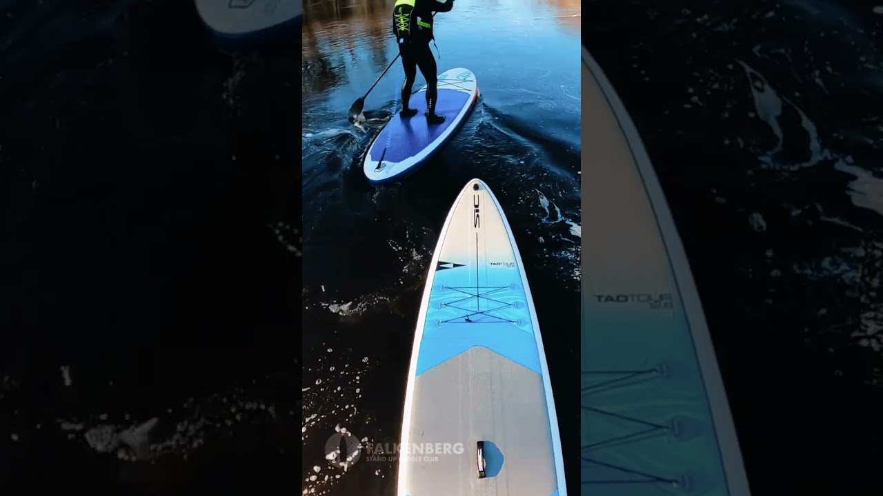 Whitewater SUP-paddling in Falkenberg, Sweden