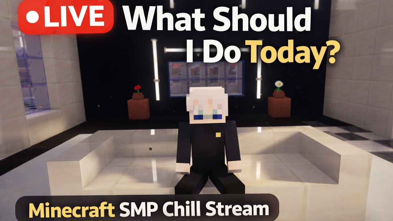 🔴 LIVE – What Should I Do Today? Minecraft SMP Chill Stream
