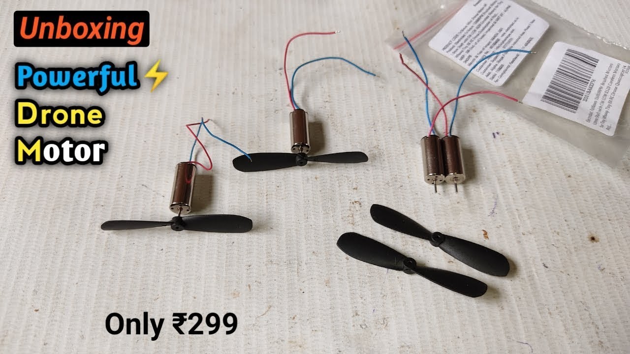 Powerful mini Drone Motor | Unboxing & Review coreless motor | Amazon Drone Moto unboxing