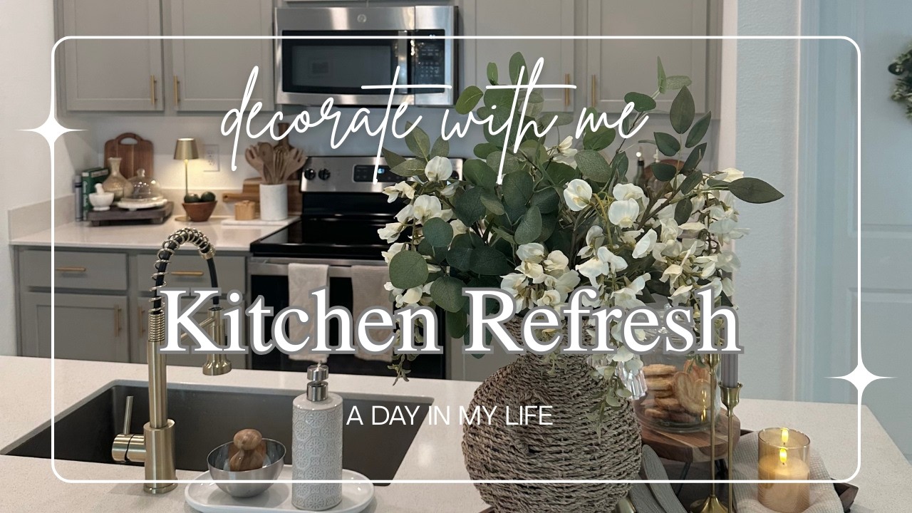 Decorating My Kitchen for Winter to Spring | Cozy Kitchen Decor | Home Refresh Part 2