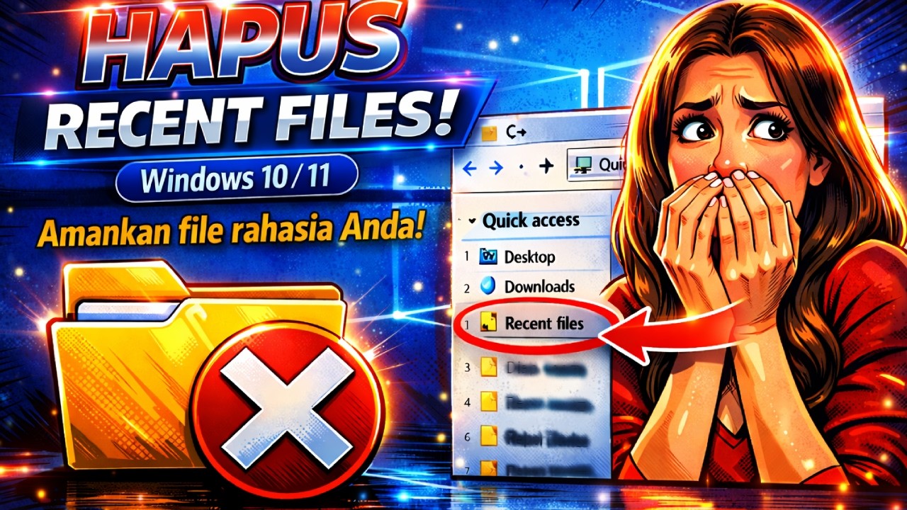 Cara Sembunyikan Recent Files pada Windows 2026 | Laru Merah