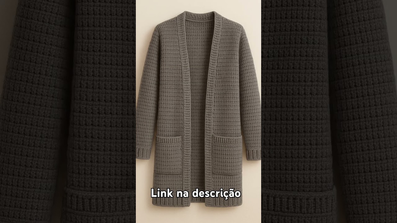 3 receitas de casacos de croch&ecirc; f&aacute;ceis para iniciantes #crochet #receitas