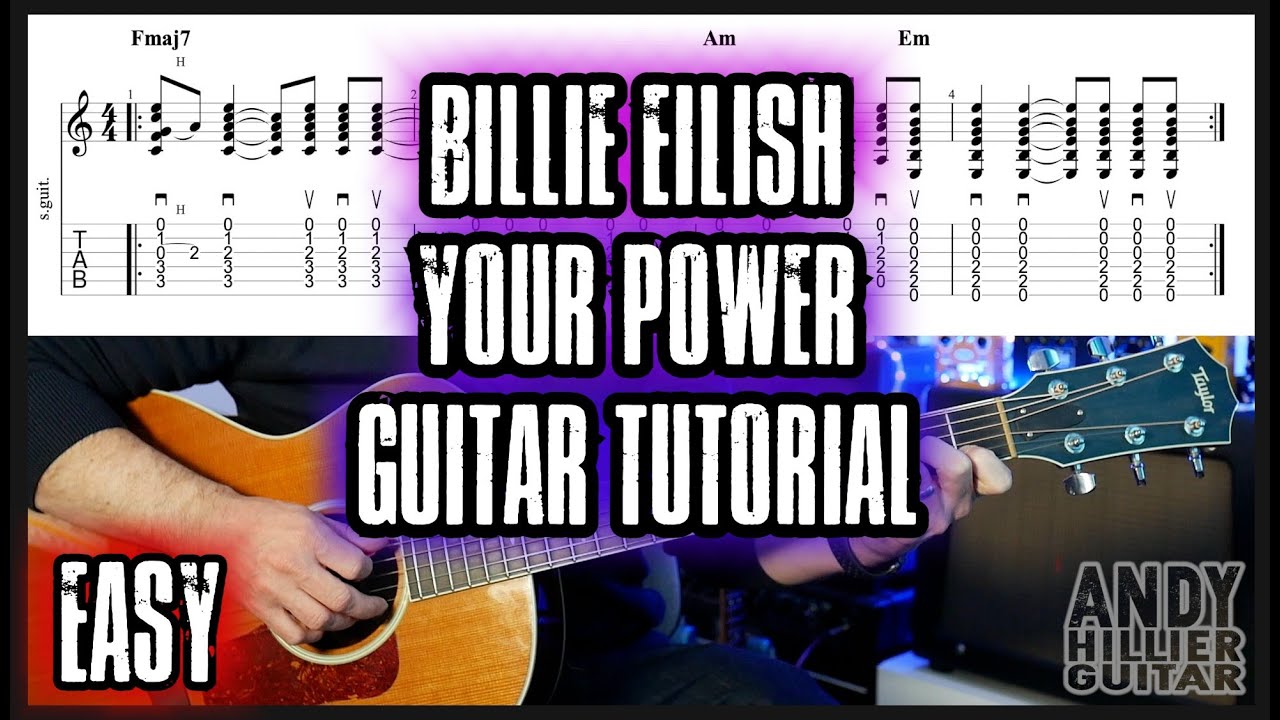 How to Play Billie Eilish Your Power Guitar Tutorial Lesson