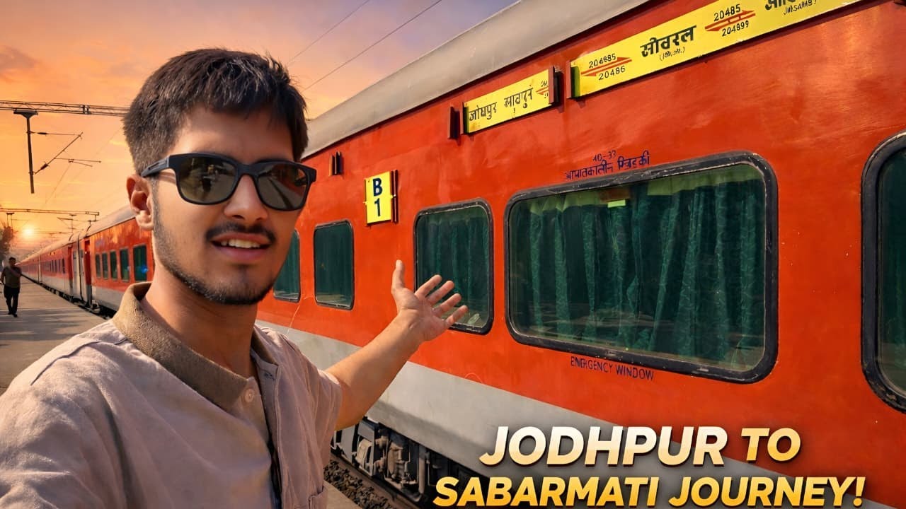 20485 Jodhpur Sabarmati Intercity SF Express 🚆 | Full Journey Vlog | JU to SBIB